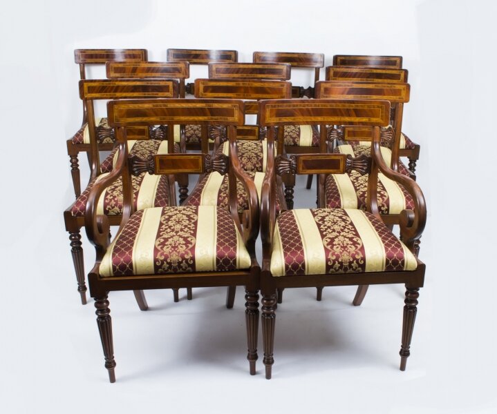 Set of 12 Regency Dining Chairs | | Ref. no. 02178 | Regent Antiques