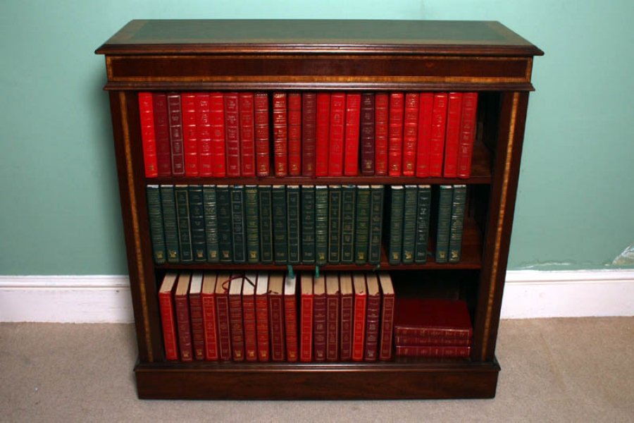 Elegant Inlaid Mahogany Open Bookcase | Ref. no. 02217 | Regent Antiques