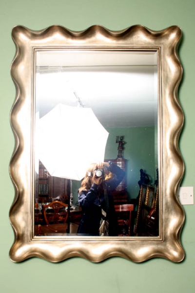 Stunning and Unusual Silver Gilt Wavy Mirror | Ref. no. 02220 | Regent Antiques