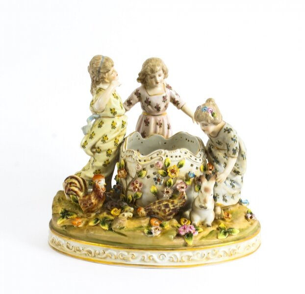 Dresden Style Porcelain Centrepiece \'Children at Play\' late 20th Century | Ref. no. 02274 | Regent Antiques