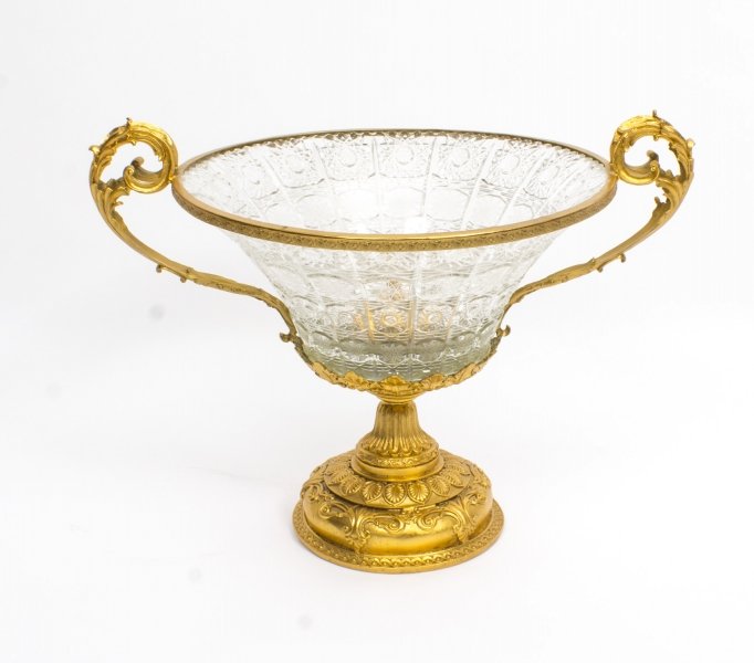 Cut Glass & Gilded Bronze Centrepiece Bowl Fruit Dish | Ref. no. 02422 | Regent Antiques