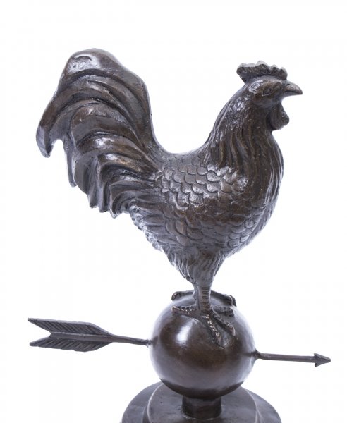 Bronze Weathervane Sculpture | Bronze Cockerel Statue | Ref. no. 02465 | Regent Antiques