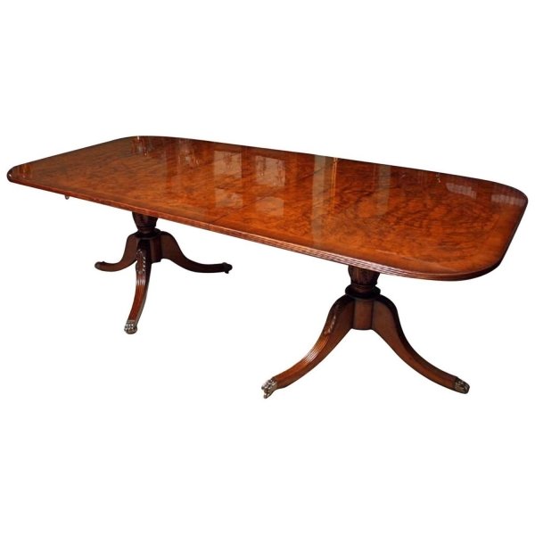 Burr Walnut Regency 10 Seat Dining Table | Ref. no. 02533 | Regent Antiques