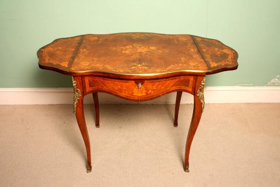 Antique Victorian Marquetry Sofa / Centre Table c.1880 | Ref. no. 02553 | Regent Antiques