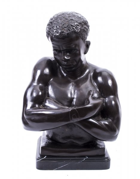 Bronze Bust Sculpture of Blackamoor on Marble Base | Ref. no. 02709 | Regent Antiques