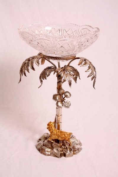 Antique Victorian Silverplate Centrepiece Glass C.1850 | Ref. no. 02782 | Regent Antiques