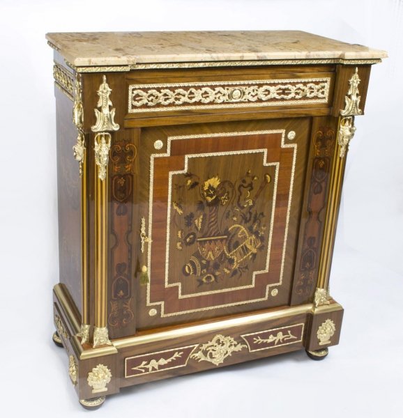 Stunning Bespoke Handmade Victorian Walnut & Mahogany Marquetry Cabinet | Ref. no. 02939 | Regent Antiques