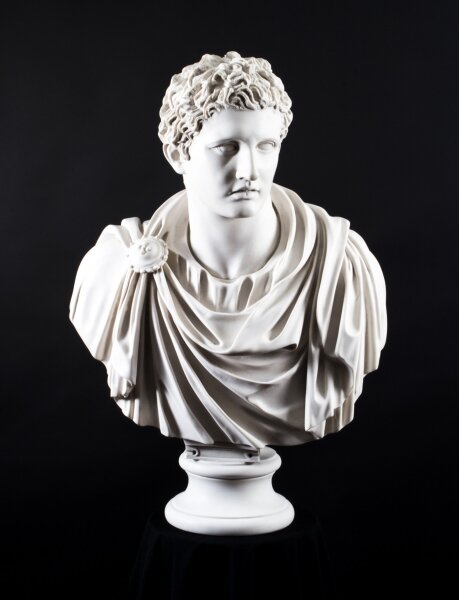 Stunning Composite Marble Bust Roman Emperor General Marc Anthony | Ref. no. 02943 | Regent Antiques