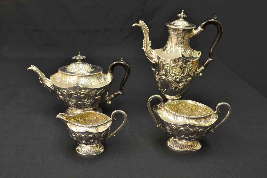 Antique English Silver Rococo Tea & Coffee Set 1898 | Ref. no. 02960 | Regent Antiques
