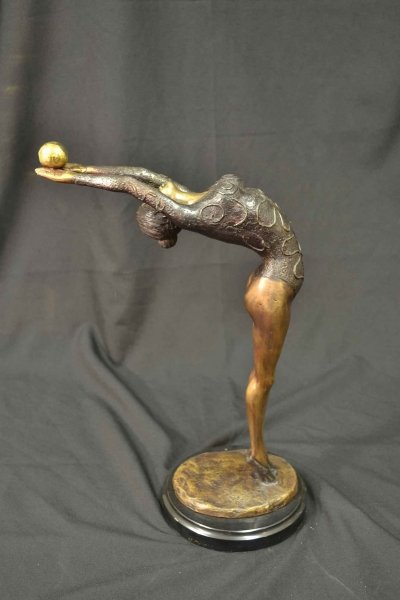 Stunning Bronze Sculpture Exotic Dancer Marble Base | Ref. no. 02981 | Regent Antiques