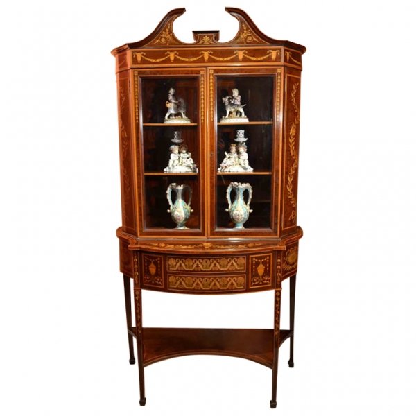 Antique Edwardian Inlaid Marquetry Cabinet Circa 1880 | Ref. no. 03025 | Regent Antiques