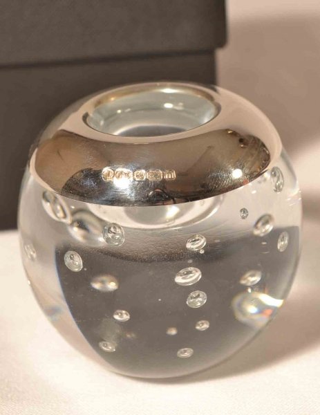 Superb Crystal Sterling Silver Matchstriker Lovely Gift | Ref. no. 03182m | Regent Antiques