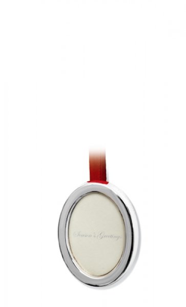 Charming Sterling Silver Christmas Ornament Photo Frame | Ref. no. 03260 | Regent Antiques