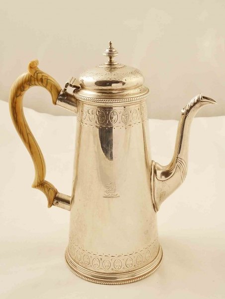 Antique English Victorian Silver Coffee Pot London 1865 | Ref. no. 03310 | Regent Antiques