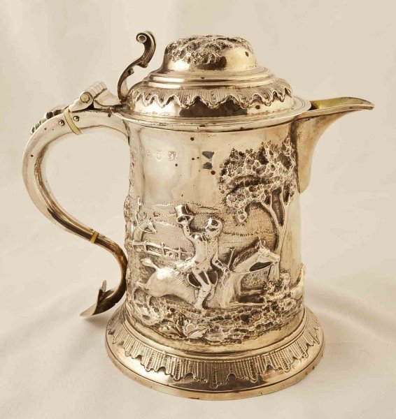 Antique George III silver tankard mug jug 1764 | Ref. no. 03341 | Regent Antiques