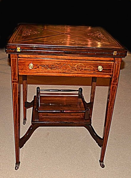 Antique Edwardian Rosewood Envelope Card Table c.1900 | Ref. no. 03490 | Regent Antiques