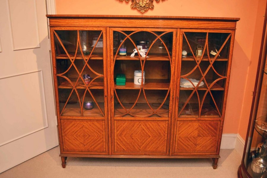 Antique Victorian Satinwood Display Cabinet C 1880 | Ref. no. 03492 | Regent Antiques