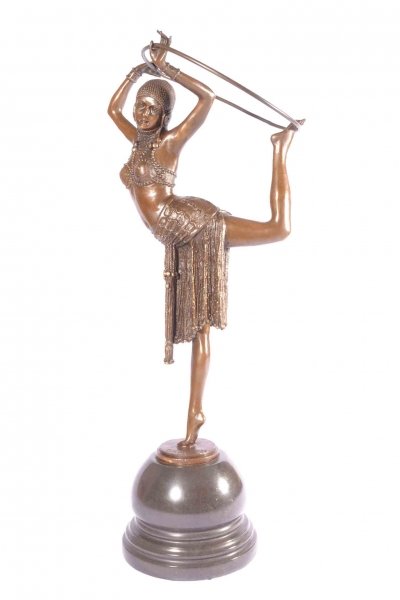 Art Deco Style Bronze Hoop Dancer After Chiparus | Ref. no. 03577 | Regent Antiques