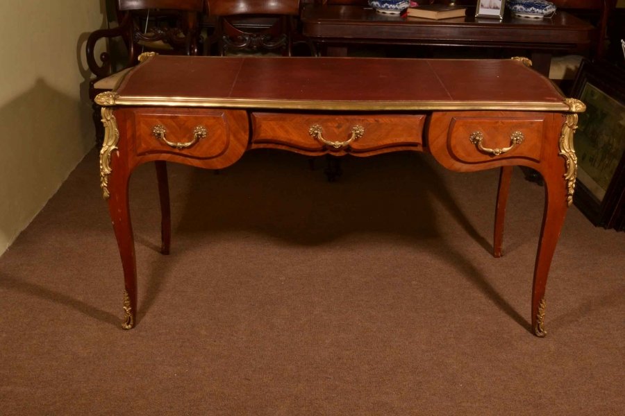 Antique French Bureau Plat C1900 Desk Writing table | Ref. no. 03619a | Regent Antiques