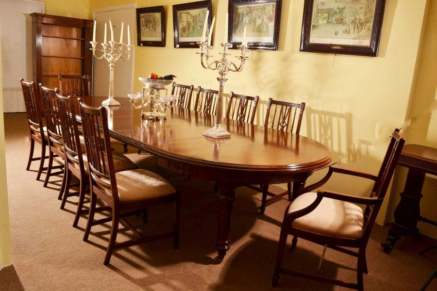 Antique Victorian Dining Table & 10 Chairs Mahogany | Ref. no. 03731a | Regent Antiques