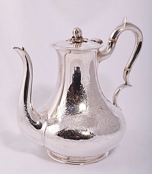 Antique English  Silver Coffee Pot London 1857 | Ref. no. 03753 | Regent Antiques