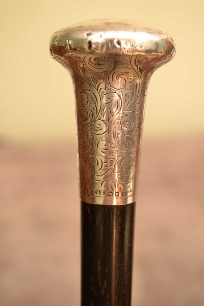 Details about   Brass Designer Engraved Handle Vintage Victorian Wooden Walking Stick Cane 
