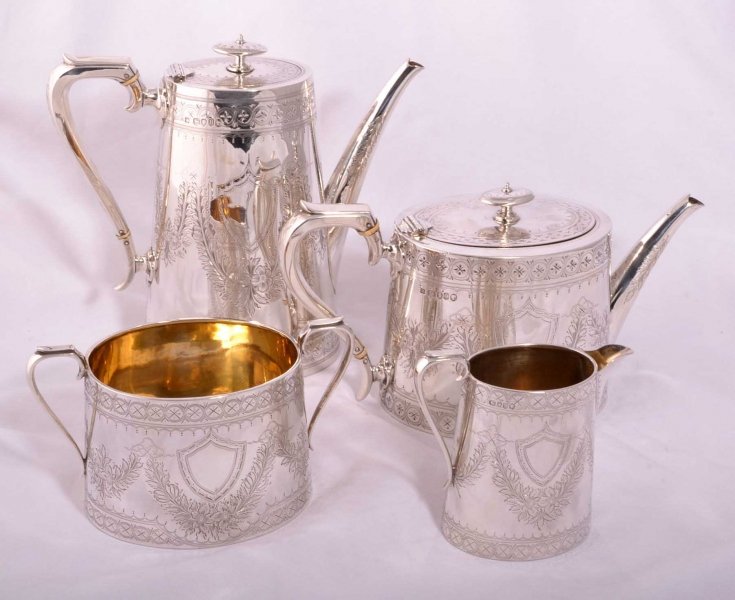 Antique English Silver Tea & Coffee Set  London 1875 | Ref. no. 03871 | Regent Antiques