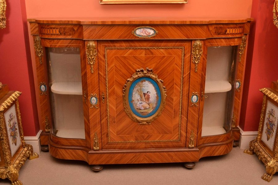 Stunning Victorian Kingwood Sevres Plaques Credenza | Ref. no. 03919 | Regent Antiques
