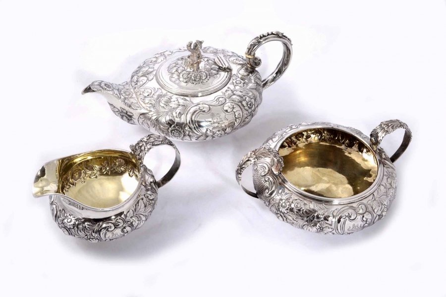 Antique English Regency Silver Tea Set  London 1826 | Ref. no. 04037 | Regent Antiques