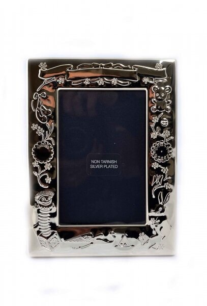 Silver Plated Child& 39 s Photo Frame Gift Takes a 5x3.5inch photo Silver Plated Child\
