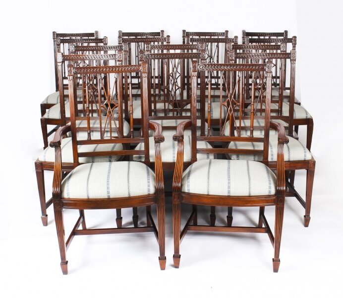 Bespoke Set 16  Mahogany Arrowback Dining Chairs | Ref. no. 04118 | Regent Antiques