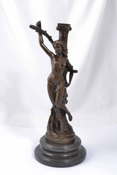 Nude With Classical Column Bronze After E M Falconet | Ref. no. 04208 | Regent Antiques