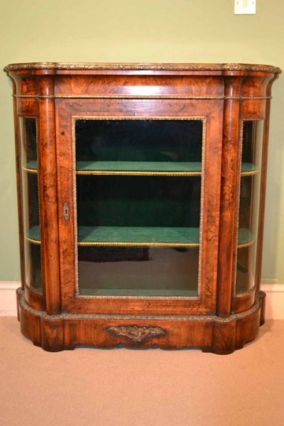 Antique Victorian Walnut  Credenza Display CabinetC1860 | Ref. no. 04337 | Regent Antiques