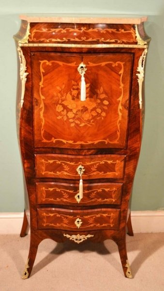 Antique French Marquetry Secretaire a Abattant C 1880 | Ref. no. 04367 | Regent Antiques