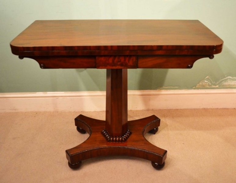 Antique English Regency Mahogany Card Table c.1820 | Ref. no. 04580 | Regent Antiques