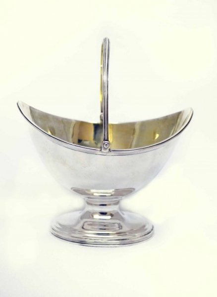 Antique Hester Bateman Silver Sugar Basket 1784 | Ref. no. 04857 | Regent Antiques