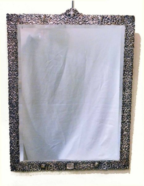 Antique Victorian Silver Mirror 1887 Rosenthal & Jacobs | Ref. no. 04861 | Regent Antiques