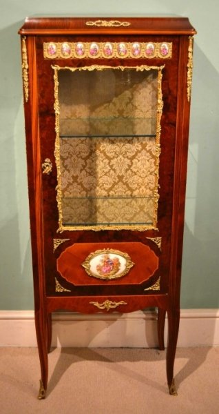 Vintage Louis XVI Style Walnut Display Cabinet | Ref. no. 04891 | Regent Antiques