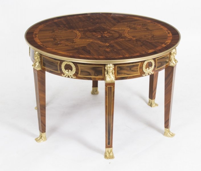 Superb French Empire Style Burr Walnut Coffee Table | Ref. no. 04921b | Regent Antiques