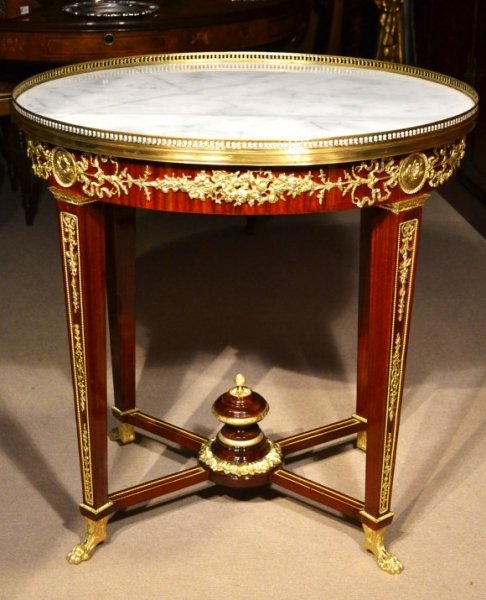 French Empire White Marble Occasional Centre Table | Ref. no. 04923 | Regent Antiques