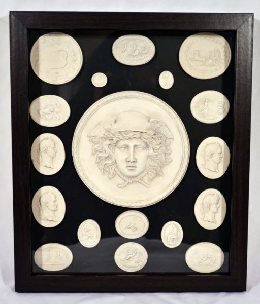 Set of Marble Intaglios Depicting Hermes & Senators | Ref. no. 04940 | Regent Antiques
