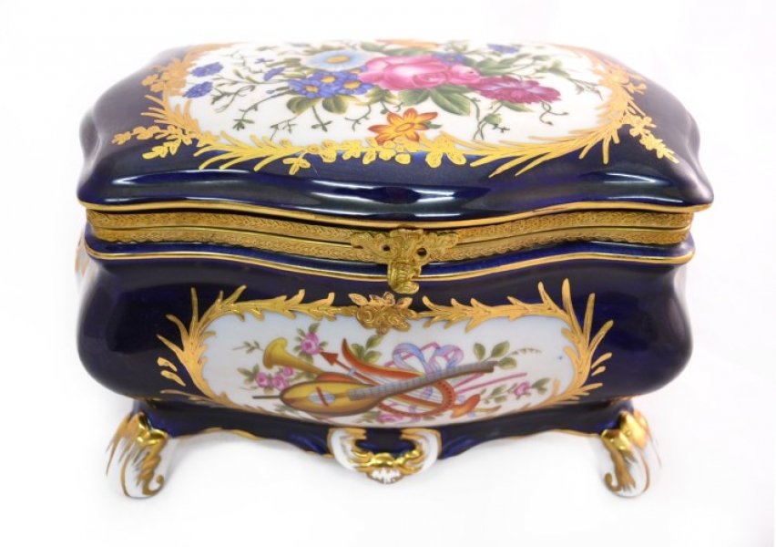 Superb Russian Hand Painted Porcelain & Ormolu Casket | Ref. no. 04981 | Regent Antiques