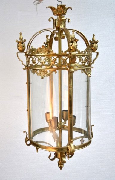 Vintage Victorian Style Circular Brass Lantern | Ref. no. 05194 | Regent Antiques