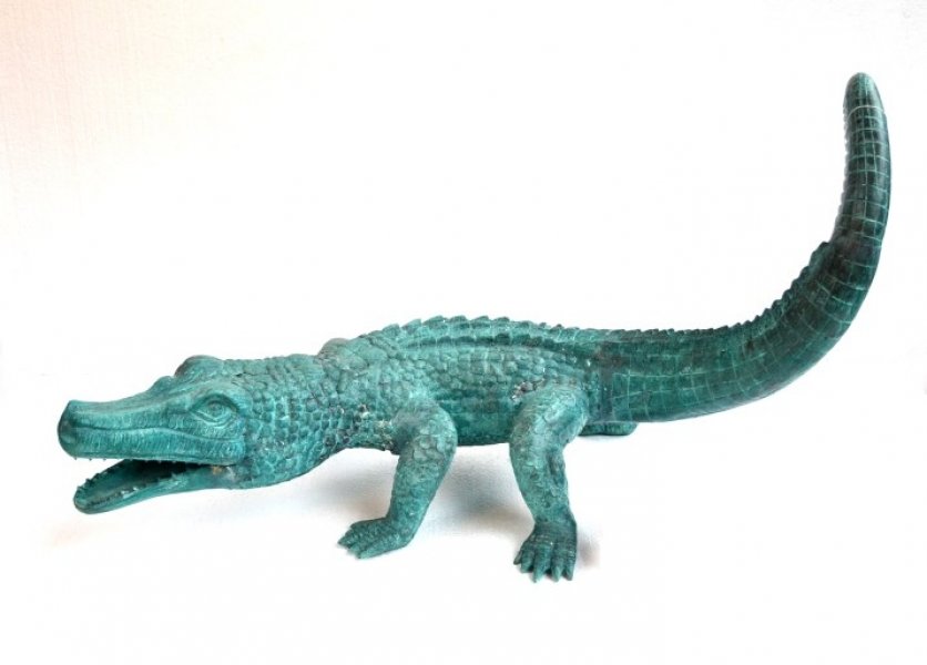 Impressive Life Size Bronze Crocodile Alligator | Ref. no. 05201 | Regent Antiques