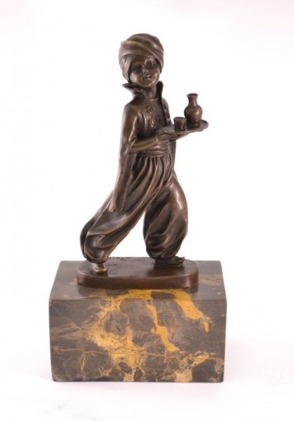 Art Deco Style Moor Boy Bronze | Bronze statue of boy | Ref. no. 05237 | Regent Antiques