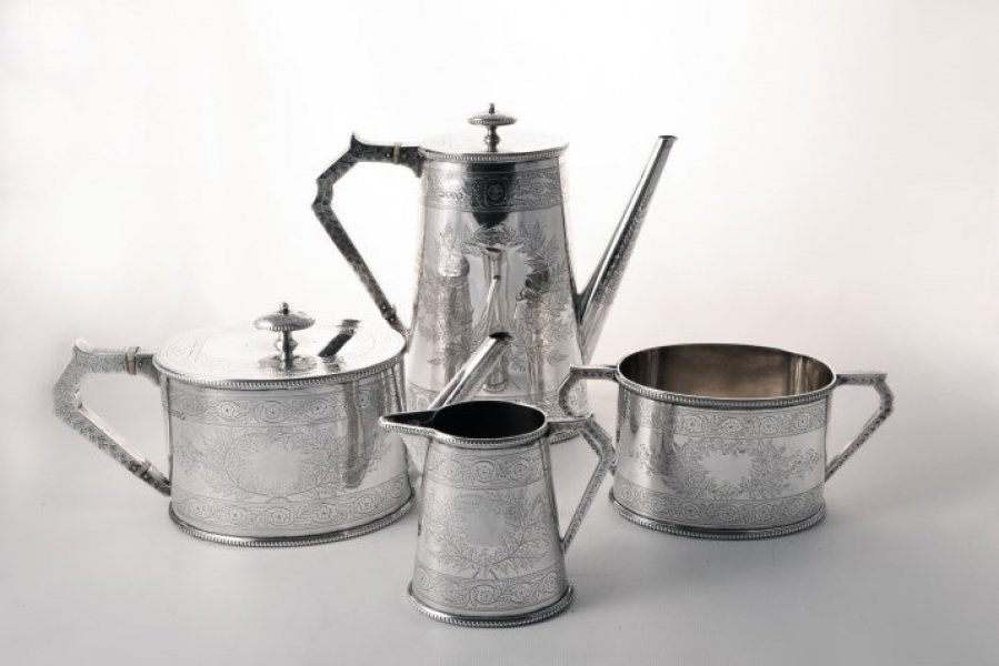 Antique Silver Tea Coffee Set Elkington 1877 | Ref. no. 05281 | Regent Antiques