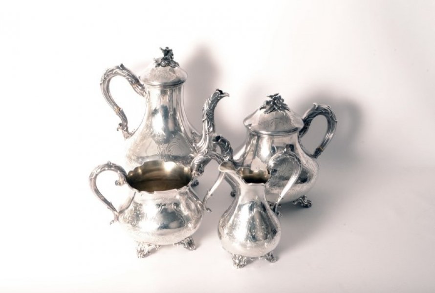 Antique  Sterling Silver Tea & Coffee Set  1838 London | Ref. no. 05345 | Regent Antiques