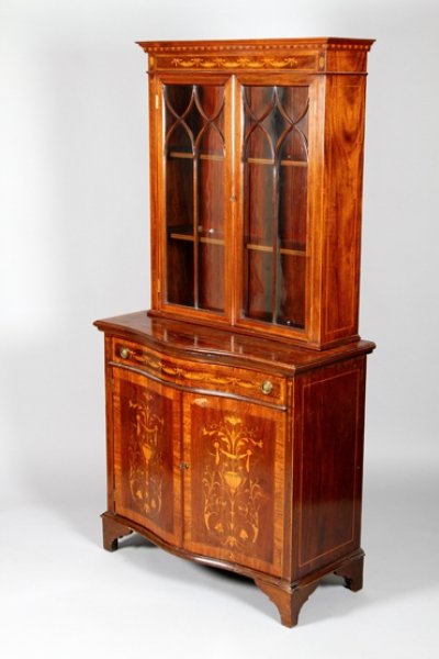 Antique Edwardian Inlaid Mahogany  Bookcase C1900 | Ref. no. 05395 | Regent Antiques
