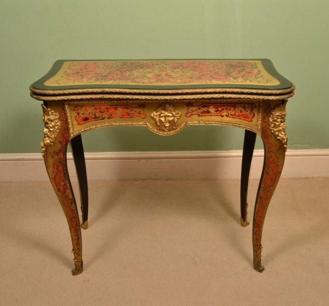 Antique French Boulle Tortoiseshell Card Table c.1870 | Ref. no. 05472 | Regent Antiques
