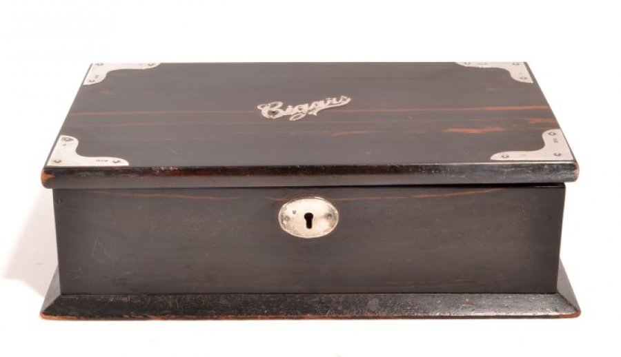 Antique Edwardian Coromandel & Silver Mount Cigar Box | Ref. no. 05484 | Regent Antiques